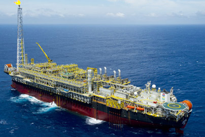 النفط والغاز صمام مربع في البحر